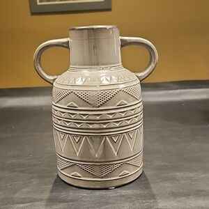 Gray Ceramic Decorative Vase